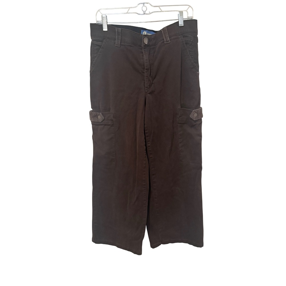 Democracy Absolution Wide Leg Cargo Pants Size 10P Chocolate Brown BP1104K8DM